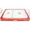 Image 1 : VINTAGE NIKKO CHRISTMAS HOSTESS TRAY SET IN BOX