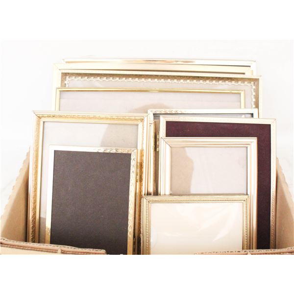 VINTAGE BRASS PHOTO FRAMES ASSORTED