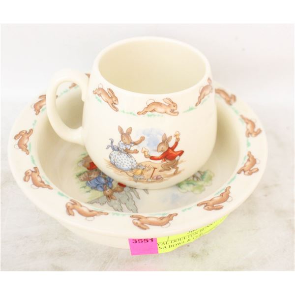 ROYAL DOULTON BUNNYKINS CHINA BOWL & CUP