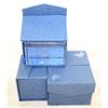 Image 1 : 4 NEW IN BOX LASER ENGRAVED CRYSTAL