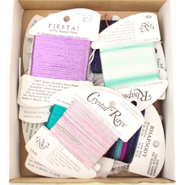 13 NEEDLE POINT FLOSS - NEW