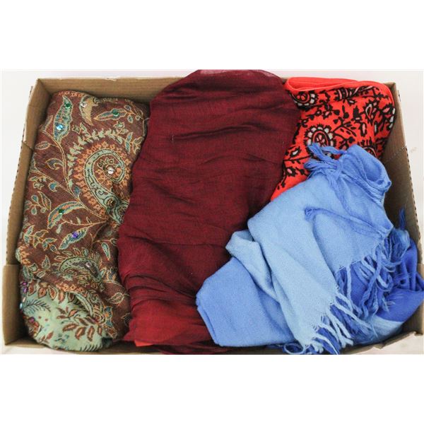 WOMENS BOHO TAPESTRY STYLE SCARVES ASSORTED LOT