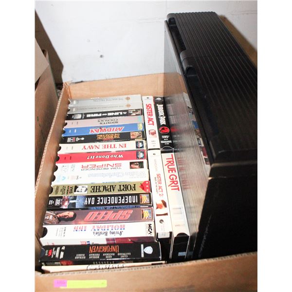 VHS MOVIES- BOX LOT ASSORTED