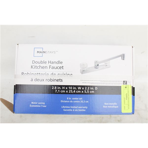 DOUBLE HANDLE KITCHEN FAUCET