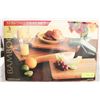 Image 1 : 3 PIECE BAMBOO SERVING TRAY SET - NEW