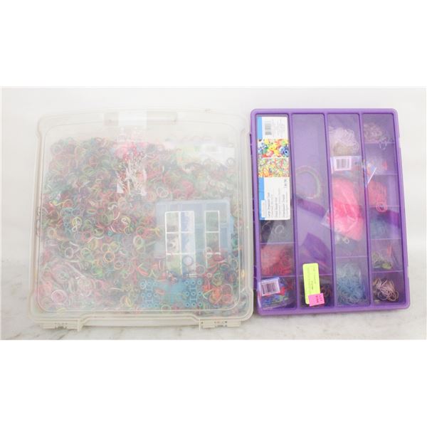 HUGE LOT RAINBOW LOOM (2 BINS)