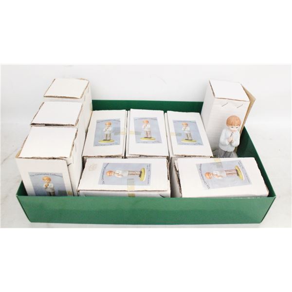 9 NEW WITH BOX BOY-CHILD FIGURINES