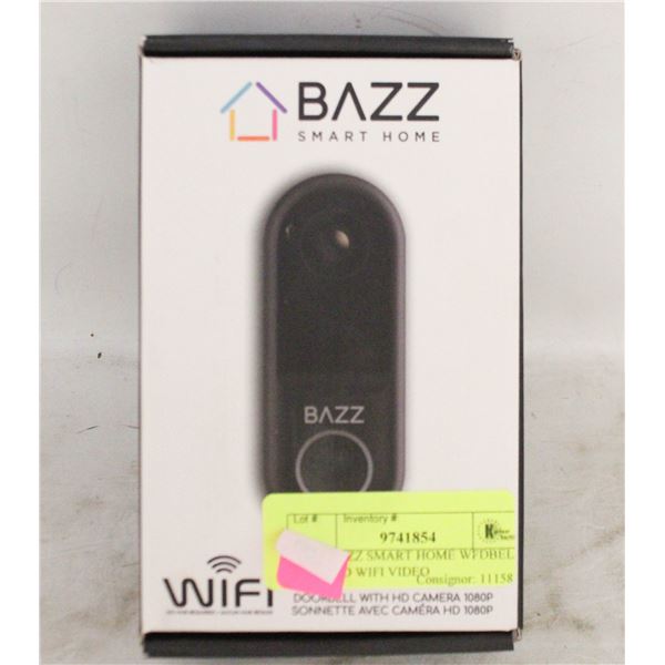 NEW BAZZ SMART HOME WFDBELL 1080P HD WIFI VIDEO