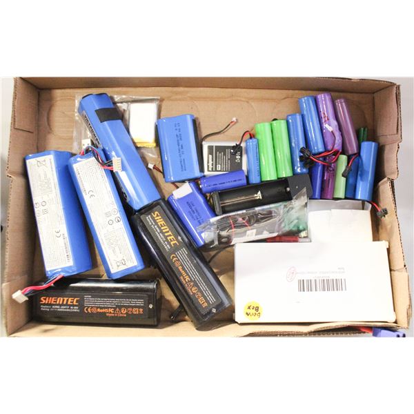 25+ PIECE BATTERY LOT - 18650 21700 CR123A CELLS