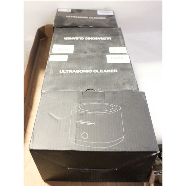 LOT OF 4 NEW 180ML COMPACT ULTRASONIC CLEANERS