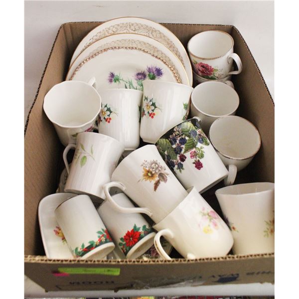 CHINA ITEMS- BOX LOT ASSORTED