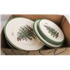 Image 1 : SPODE "CHRISTMAS TREE" DISHES- LOT OF 10 PIECES