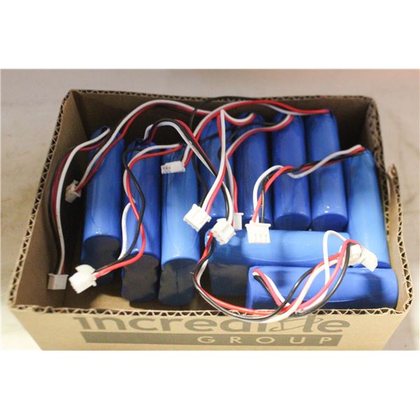 10-PACK 12.6V 2.2AH 3S LI-ION 18650 RECHARGEABLE