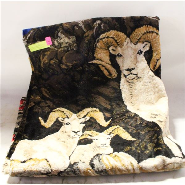 VINTAGE TAPESTRY "NATURE" RUG/WALL HANGING-