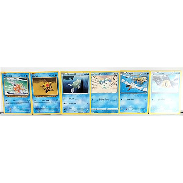 12)  LOT OF 6 VINTAGE POKEMON CARDS.