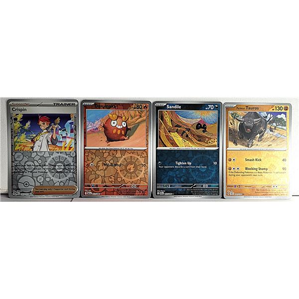 15)  LOT OF 4 REVERSE HOLO  POKEMON