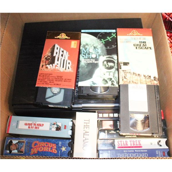 VHS MOVIES- BOX LOT ASSORTED