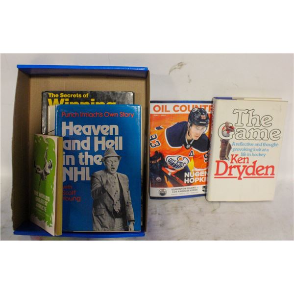 HOCKEY BOOKS/MAGAZINES BOX LOT ASSORTED