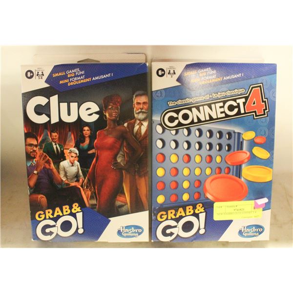 NEW HASBRO CLUE/CONNECT 4