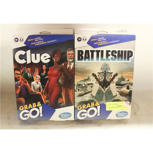 NEW HASBRO CLUE/BATTLESHIP