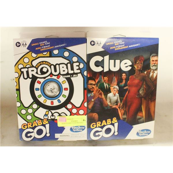 NEW HASBRO CLUE/TROUBLE