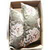 Image 1 : BEADED EMBROIDERED PILLOWS- SET OF 2