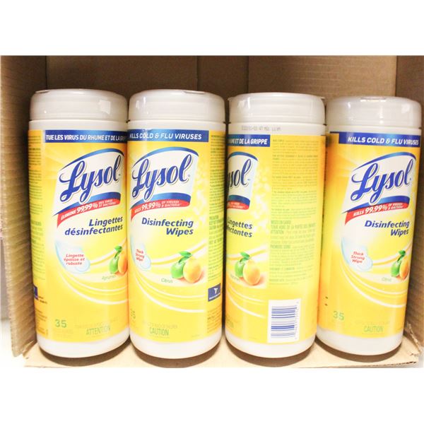 4 PACKS LYSOL WIPES