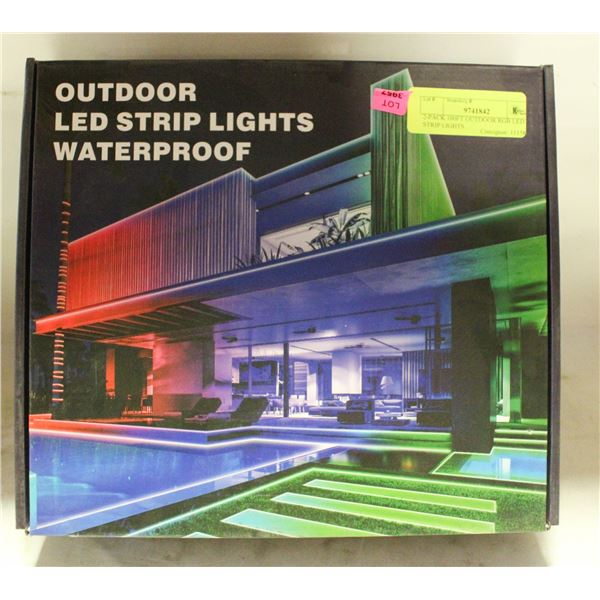 2-PACK 100FT OUTDOOR RGB LED STRIP LIGHTS