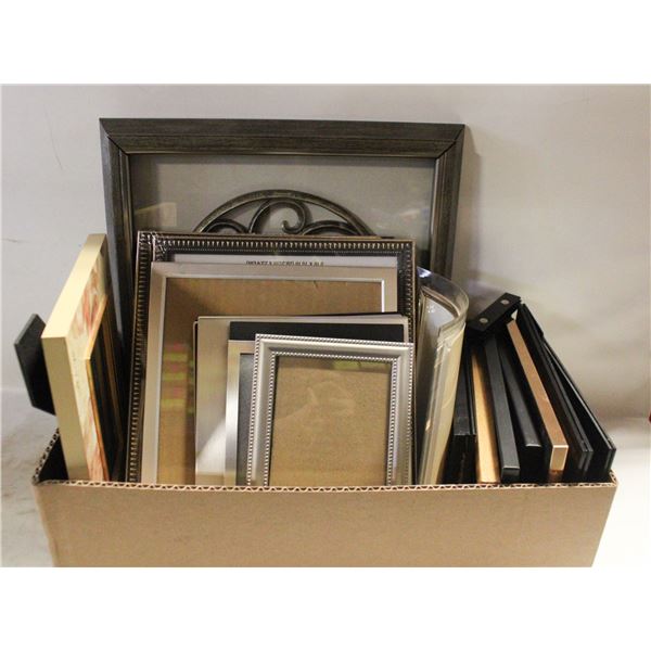 PHOTO FRAMES- BOX LOT ASSORTED