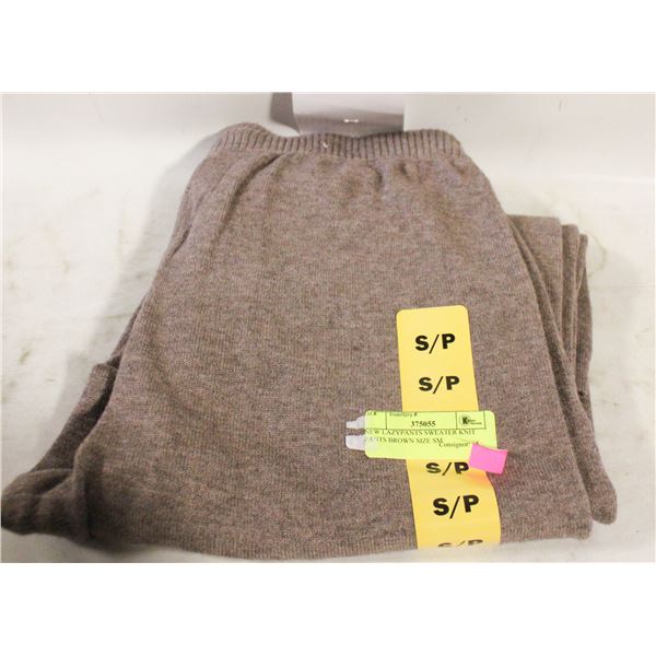 NEW LAZYPANTS SWEATER KNIT PANTS BROWN SIZE SM