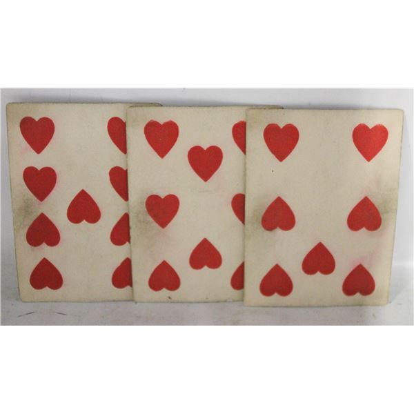 3 MID TO LATE 19 CENTURY PLAYING CARDS