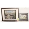 Image 1 : 2 FRAMED ESTATE PETIT POINT/CROSS STITCH WALL-