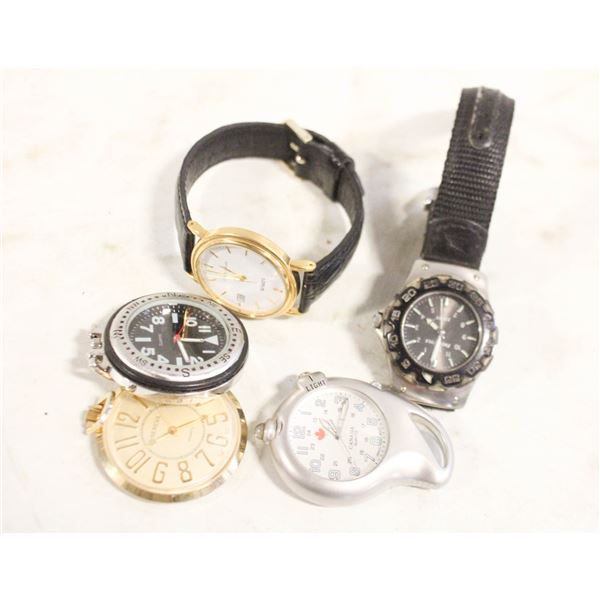 COLLECTION OF WATCHES TWO WRIST WATCHES