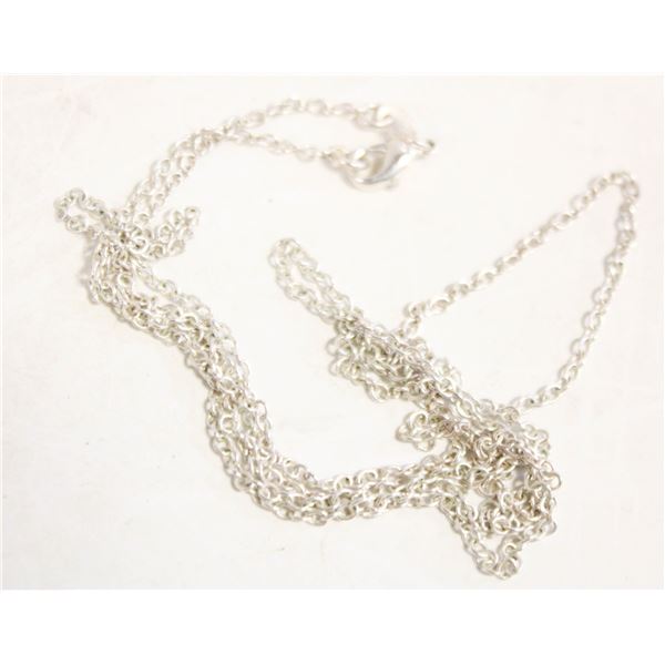 STERLING SILVER 925 NECKLACE 30" LONG.