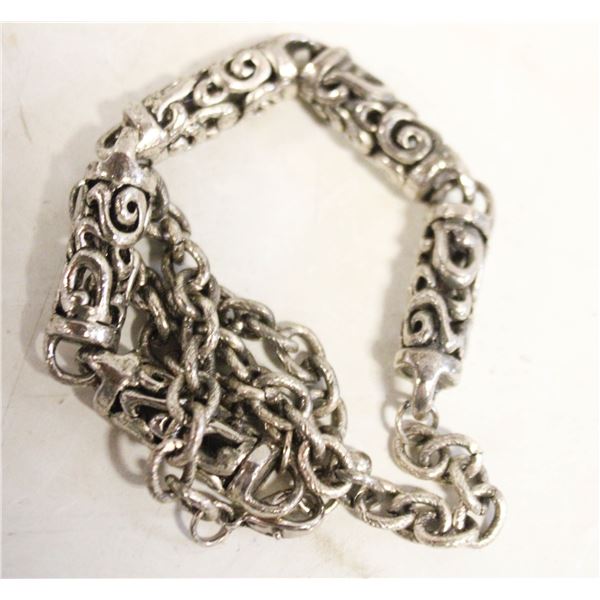 MEN'S SILVER COLOR HEAVY CHAIN THICK