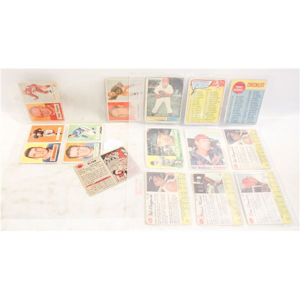 14 BASE/FOOTBALL CARDS FROM THE 50S/60S