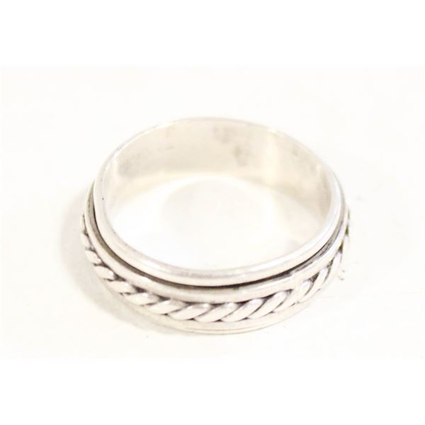 STERLING SILVER 925 SPINNER RING 4.65 GRAMS.
