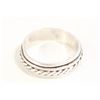 Image 1 : SZ 10.5 STERLING SILVER 925 SPINNER RING 4.65 GRAMS.