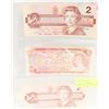 Image 1 : THREE 2$ BANK OF CANADA BILLS/BANK NOTES
