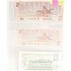 Image 1 : 2 SEQUENTIAL 2 DOLLAR BANKNOTES WITH 1973 ONE DOLL