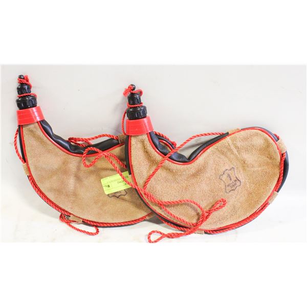 2 TRADITIONAL SPANISH BOTA BAGS