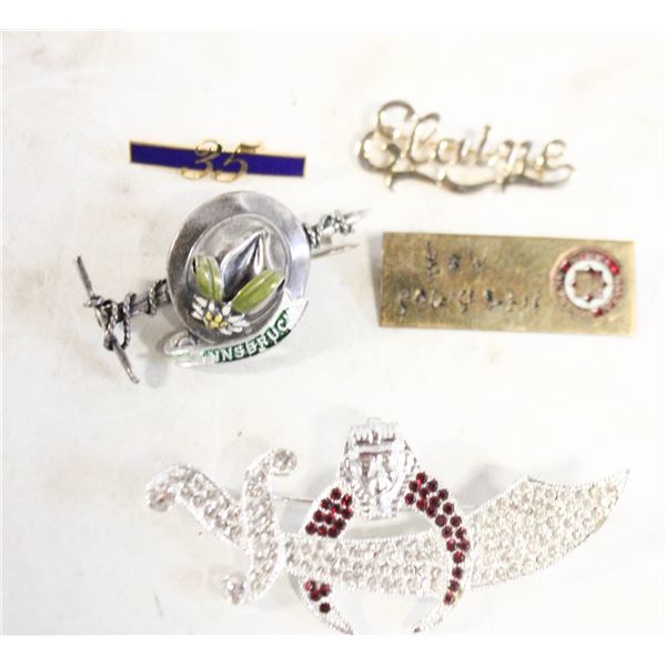 ESTATE BROOCH BUNDLE ALL DIFFERENT