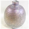 Image 1 : VINTAGE IRIDESCENT PURPLE HUES ART GLASS VASE