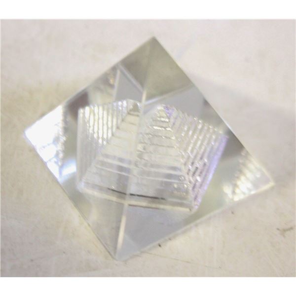NEW EGYPTIAN PYRAMIDS ORNAMENT | CRYSTAL GLASS