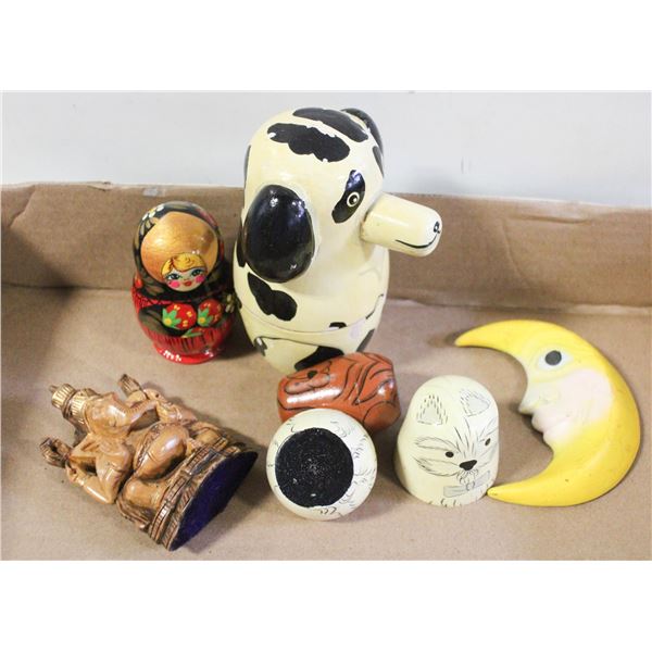 VINTAGE WOOD COLLECTABLES