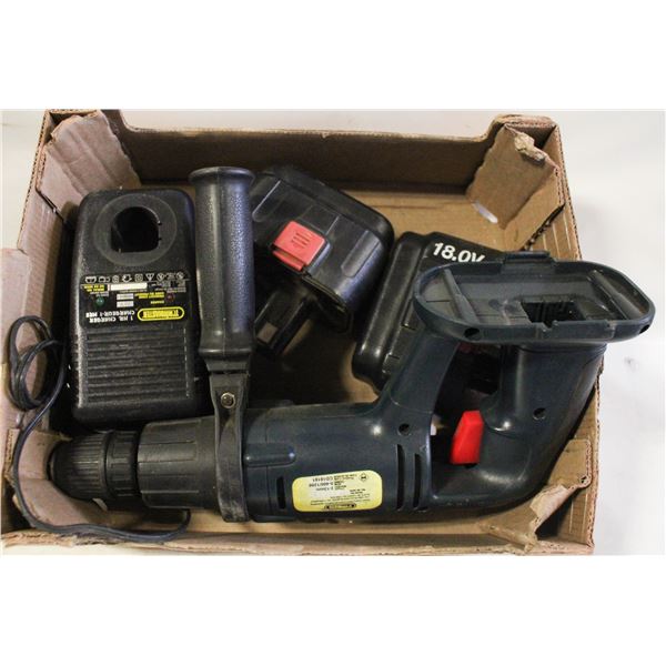 CORDLESS HAMMER DRILL + 2 BATTERIES & CHARGER