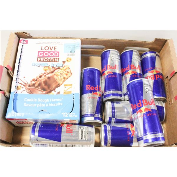 CASE OF 8 RED BULL ENERGY DRINKS &