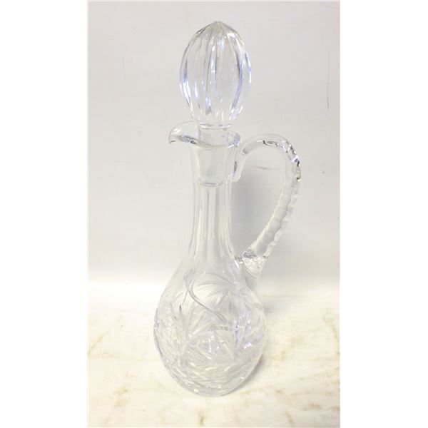 VINTAGE CUT CRYSTAL DECANTER CLASSIC PINWHEEL