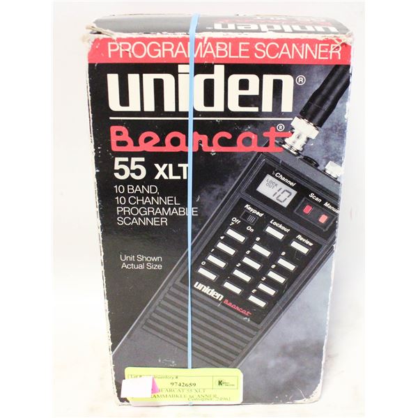 UNIDEN BEARCAT 55 XLT PROGRAMMABKLE SCANNER