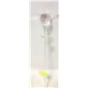 Image 1 : VINTAGE CUT CRYSTAL GLASS PINK ROSE STEMS FACETED